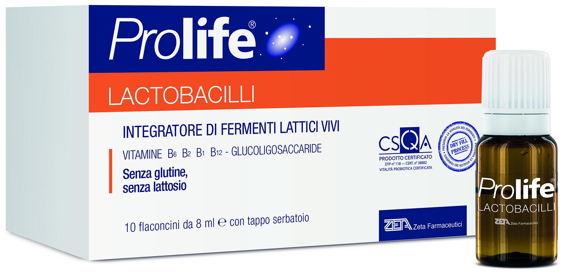 ProLife® Lactobacilli  7/10 flaconcini da 10 ml con tappo serbatoio