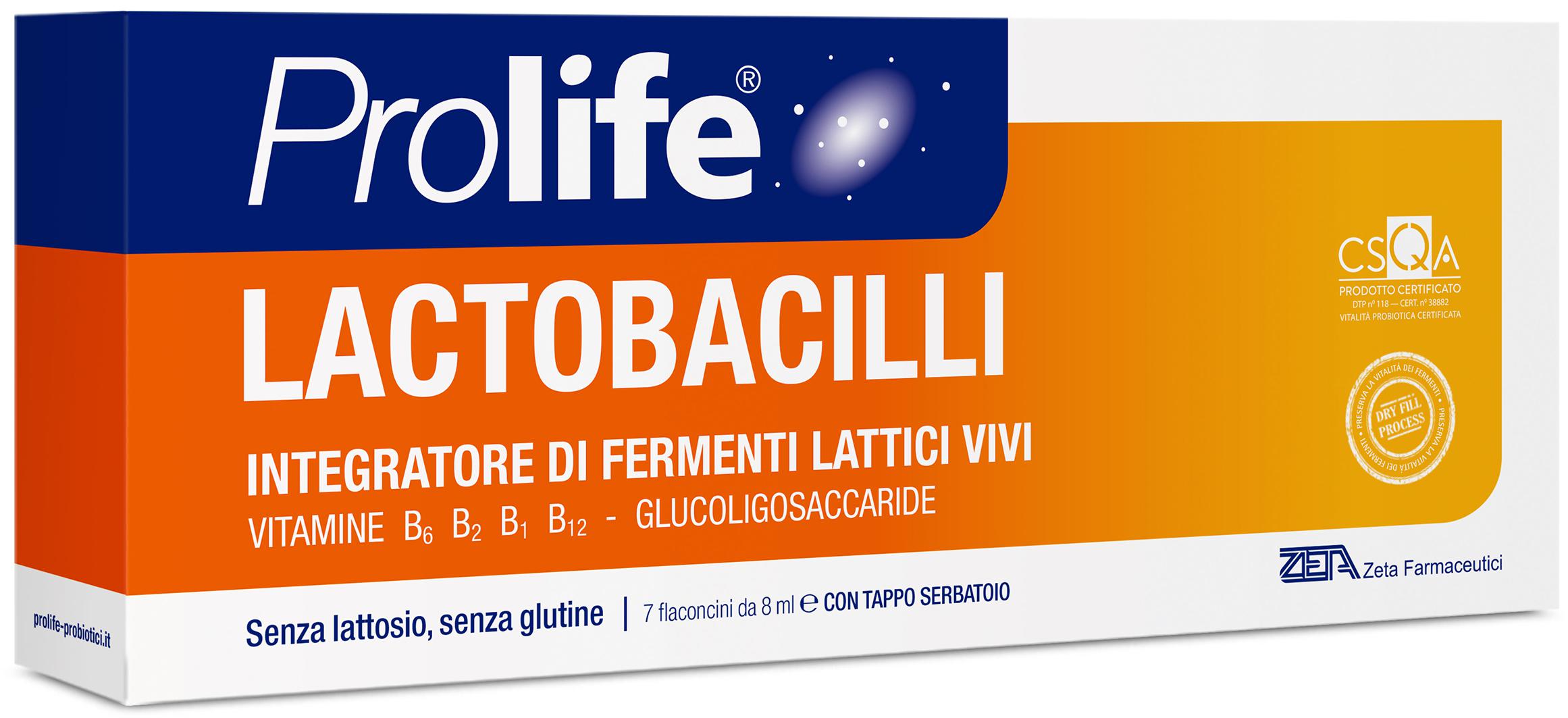 ProLife® Lactobacilli  7 flaconcini da 10 ml con tappo serbatoio