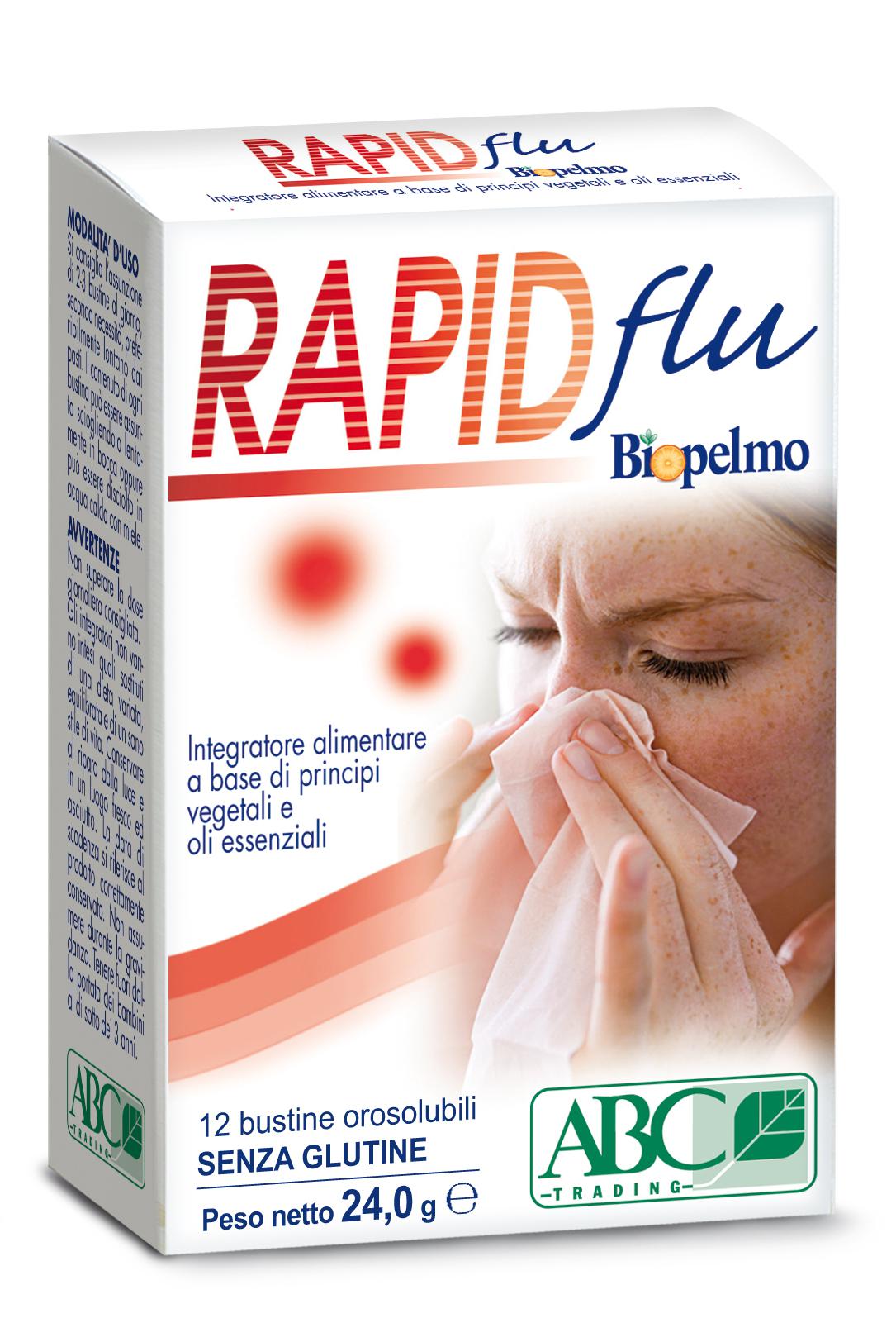 RAPIDflu BIOPELMO 12 bustine orosolubili