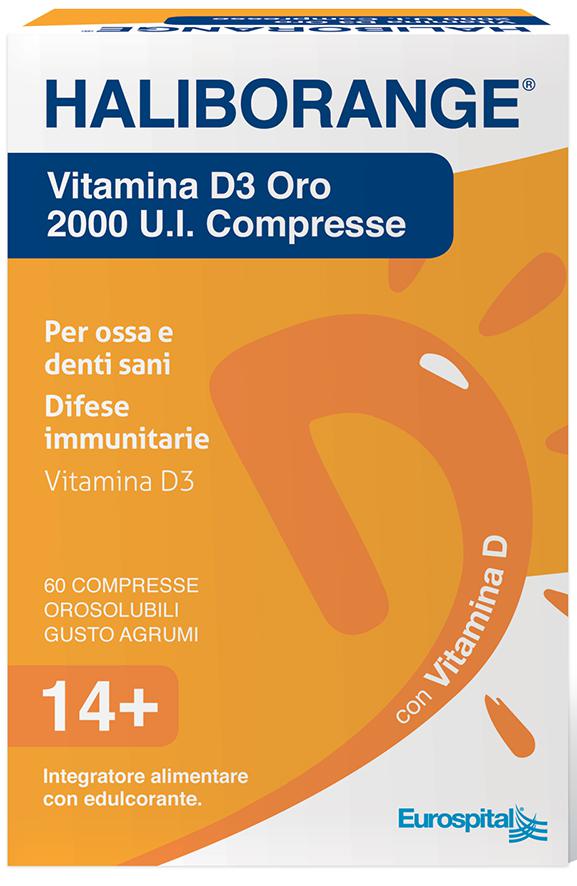 HALIBORANGE® Vitamina D3 ORO 2000 U.I. Compresse
