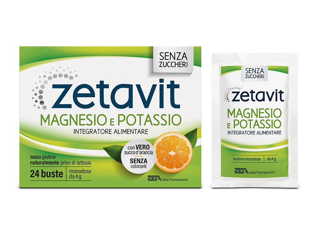 ZETAVIT - MAGNISESIO E POTASSIO - SENZA ZUCCHERI ( gusto arancia ) 